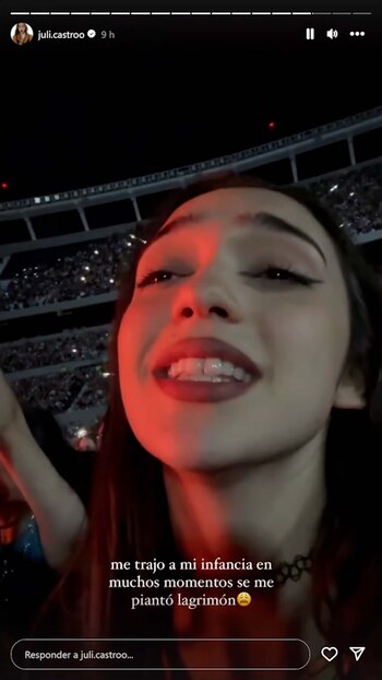 La emoción de Juli Castro