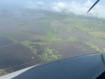 Hectáreas cubiertas por agua se