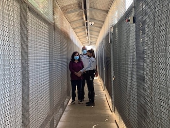 La trabajadora humanitaria española Juana