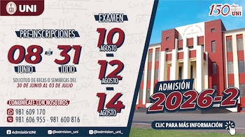 Examen de admisión UNI 2026-II: más de 5,500 postulantes, costos diferenciados y monitoreo permanente