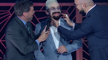 Joaquín Levinton sorprendió en Es mi sueño al presentarse disfrazado de Abel Pintos: “¿Alguien le avisó?”