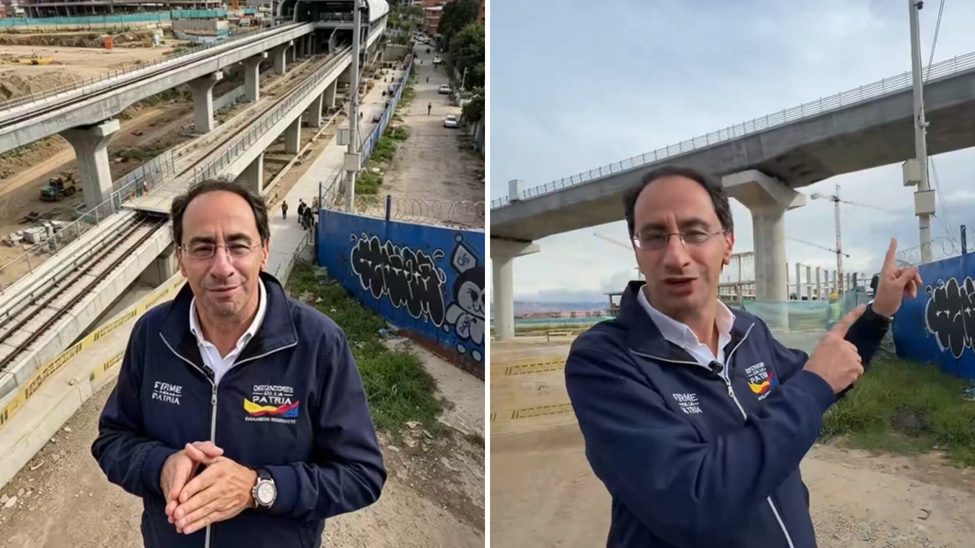 José Manuel Restrepo visitó las obras de la primera línea del metro de Bogotá en plena recta final hacia la segunda vuelta presidencial - crédito @jrestrp/X