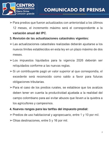 El proyecto busca aliviar el bolsillo y frenar el abuso a los colombianos - crédito @AlvaroUribeVel/X