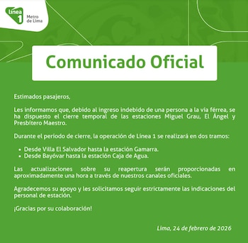 La suspensión afecta el tramo