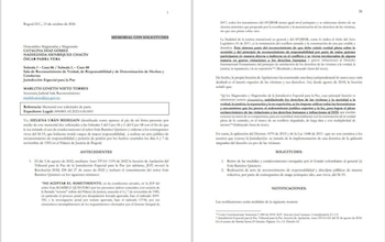 El memorial fue presentado el 13 de octubre de 2026 ante las subsalas I del caso 06 y L del caso 08 de la Sala de Reconocimiento de Verdad, de Responsabilidad y de Determinación de Hechos y Conductas de la JEP - crédito X