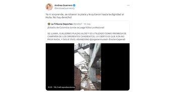 La periodista evidenció su enojo