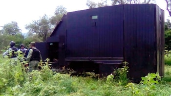 Guardia Nacional asegura vehículo blindado