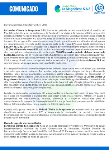 La entidad pide la intervención