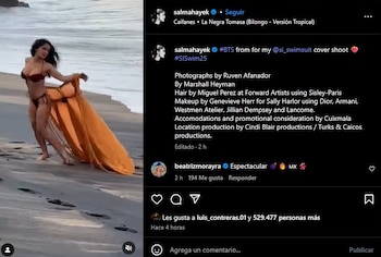 Salma Hayek aseveró que esta