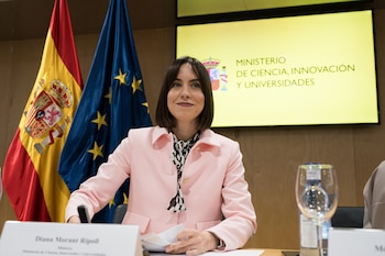 La ministra de Ciencia, Innovación y Universidades, Diana Morant. (Diego Radamés / Europa Press)
