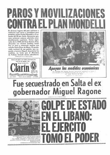 La tapa de Clarín del