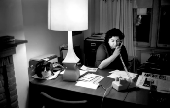 Sylvia Meagher, escéptica del asesinato de J.F.K., en 1966.