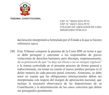 Fallo del TC sobre la