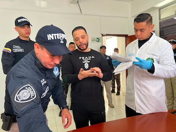 Erick Randhiel Mosquea Polanco, presunto cabecilla de la organización criminal conocida como “Red Falcón”, EE.UU - crédito Policía Nacional/Dijín