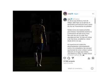 Las palabras de Vinicius tras