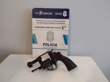 Un revolver calibre .22 con