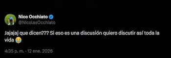 Nico Occhiato le bajó el