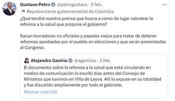 Papeles viejos llamó Gustavo Petro