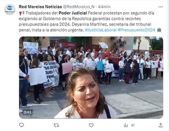 Protesta Poder Judicial de la