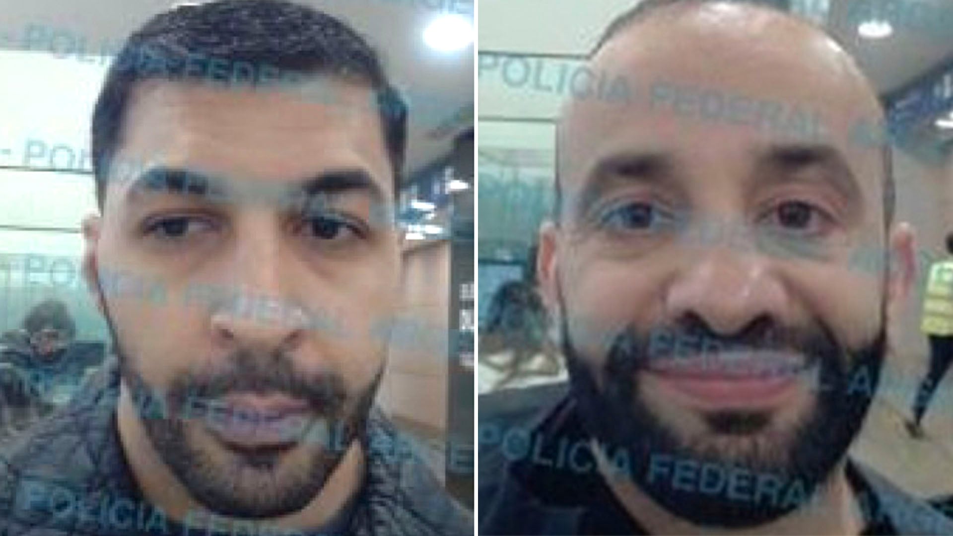 Isaac Ben Daoude y Ahmed Adda Belkocir, en fotos de su paso por Migraciones