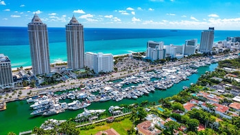 La costa de Miami Beach,