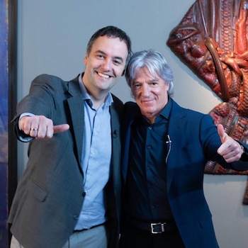 Manuel Adorni y Marcelo Grandío