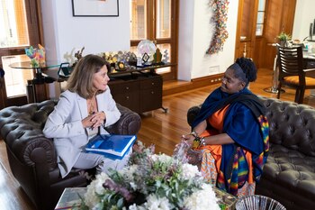 La vicepresidenta y canciller de