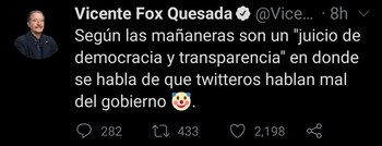 Vicente Fox Quesada fue señalado