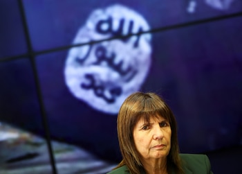 La ministra de Seguridad, Patricia Bullrich