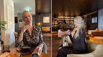 Daniela Christiansson disfrutó de la calma y la paz en un exclusivo hotel en Suiza (Instagram)