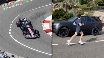 Video: Franco Colapinto sorprendió e hizo running por las calles del circuito de Mónaco de la Fórmula 1