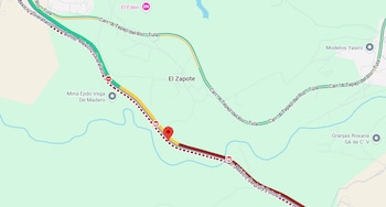 Sitio exacto del accidente donde