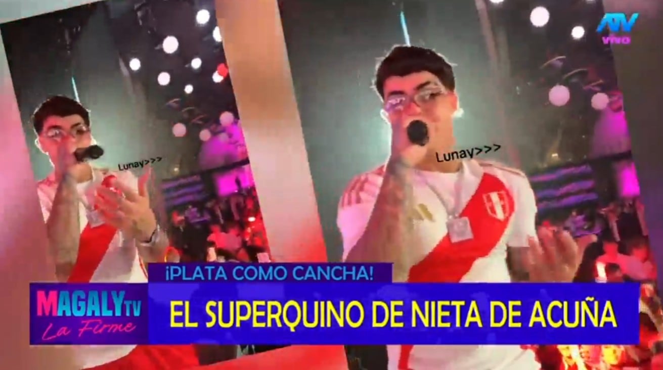 El impresionante cumpleaños de la nieta de César Acuña que costó más de medio millón de soles. Infobae Perú / Captura TV - Magaly TV La Firme