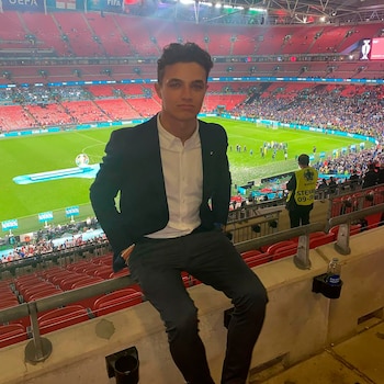 Lando Norris en el estadio