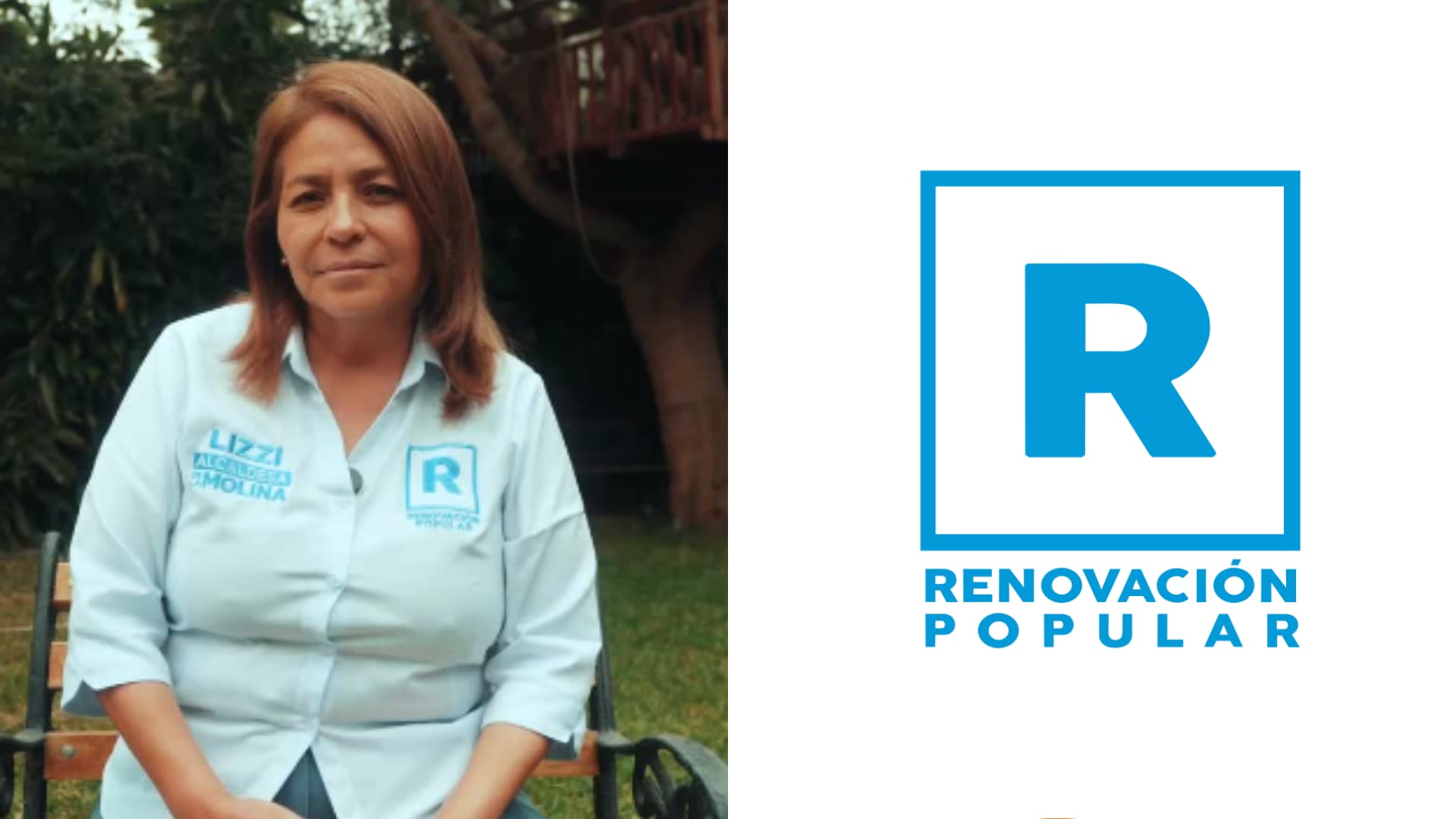 Lizzi del Rocío Sueldo Matos postula a la alcaldía de La Molina por el partido político Renovación Popular. (Composición: Infobae Perú )
