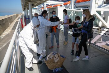 Los pasajeros Stefania Battistoni, de