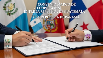 El presidente Bernardo Arévalo ratifica el convenio marco de cooperación entre Guatemala y Panamá