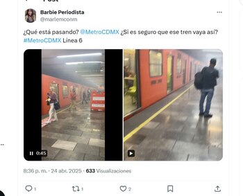 Reportan humo en la Línea