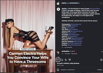 Carmen Electra respondió preguntas de los lectores para esta edición.