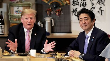 Donald Trump y Shinzo Abe