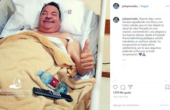 Su mensaje desde el hospital