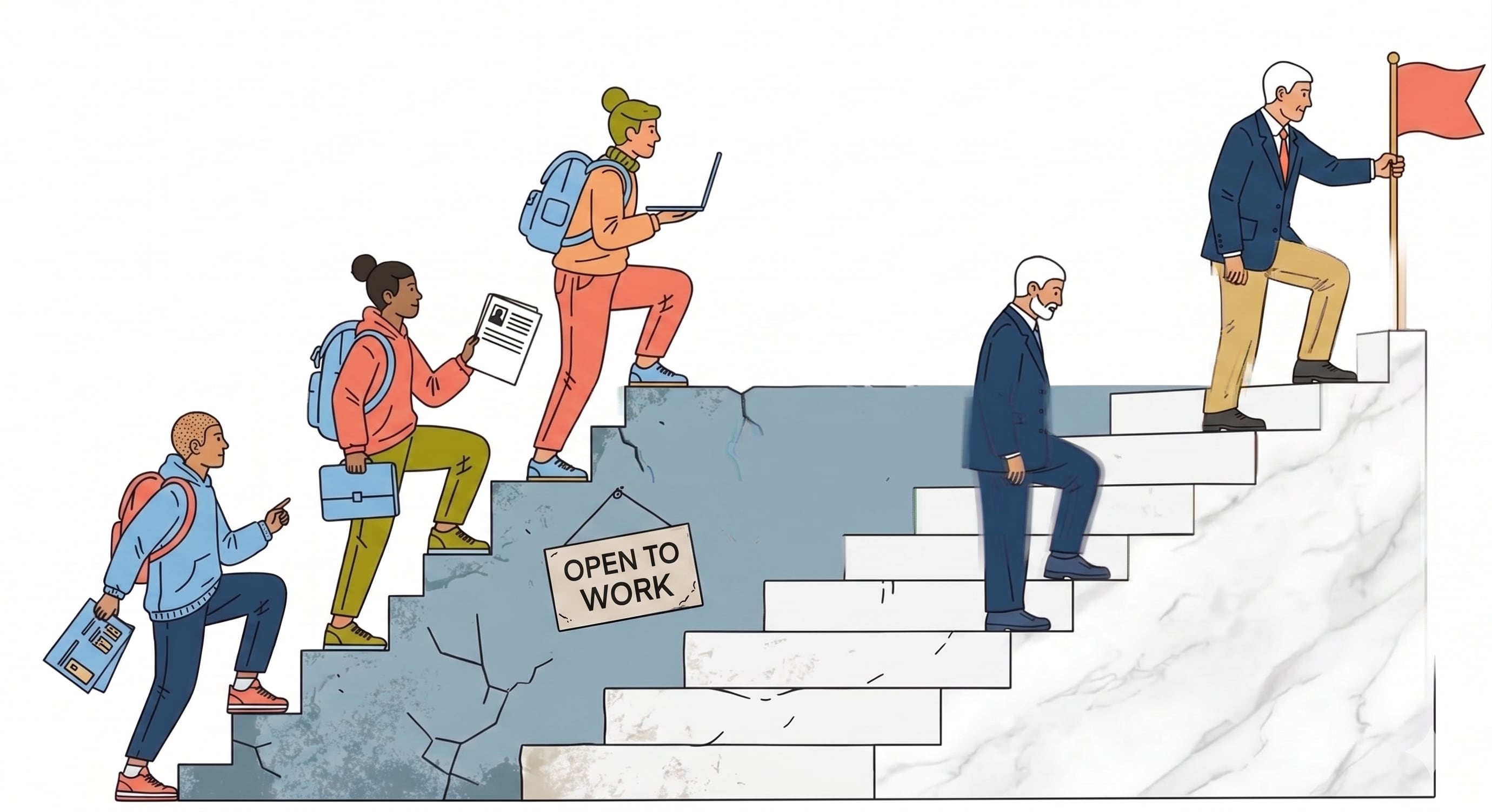 La brecha generacional llega a 21 puntos entre jóvenes y mayores de 55 años, según Gallup (Imagen Ilustrativa Infobae)