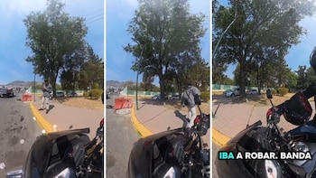 Pasajero pide servicio de moto,