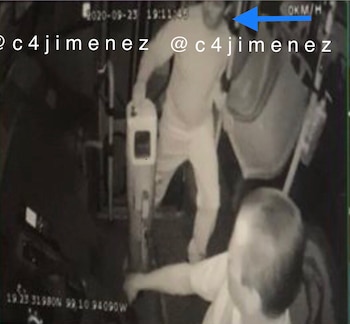 Abordó un camión del transporte