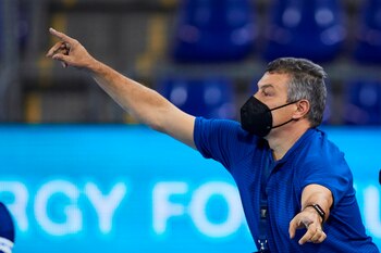 El entrenador del FC Barcelona,