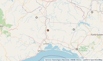 Temblor reportado en Oaxaca.
(SSN)