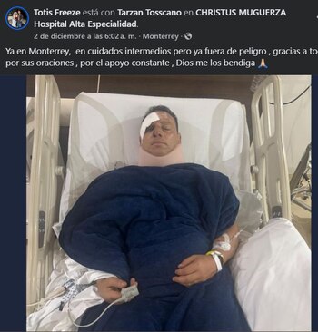 La esposa de Toscano dio