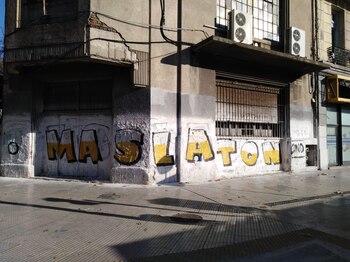 Una de las pintadas que