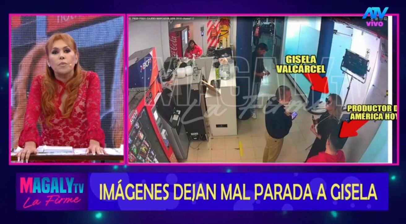 Así fueron los videos de Gisela Valcárcel entrando a América TV y al set de América Hoy. Infobae Perú / Captura TV - Magaly TV La Firme