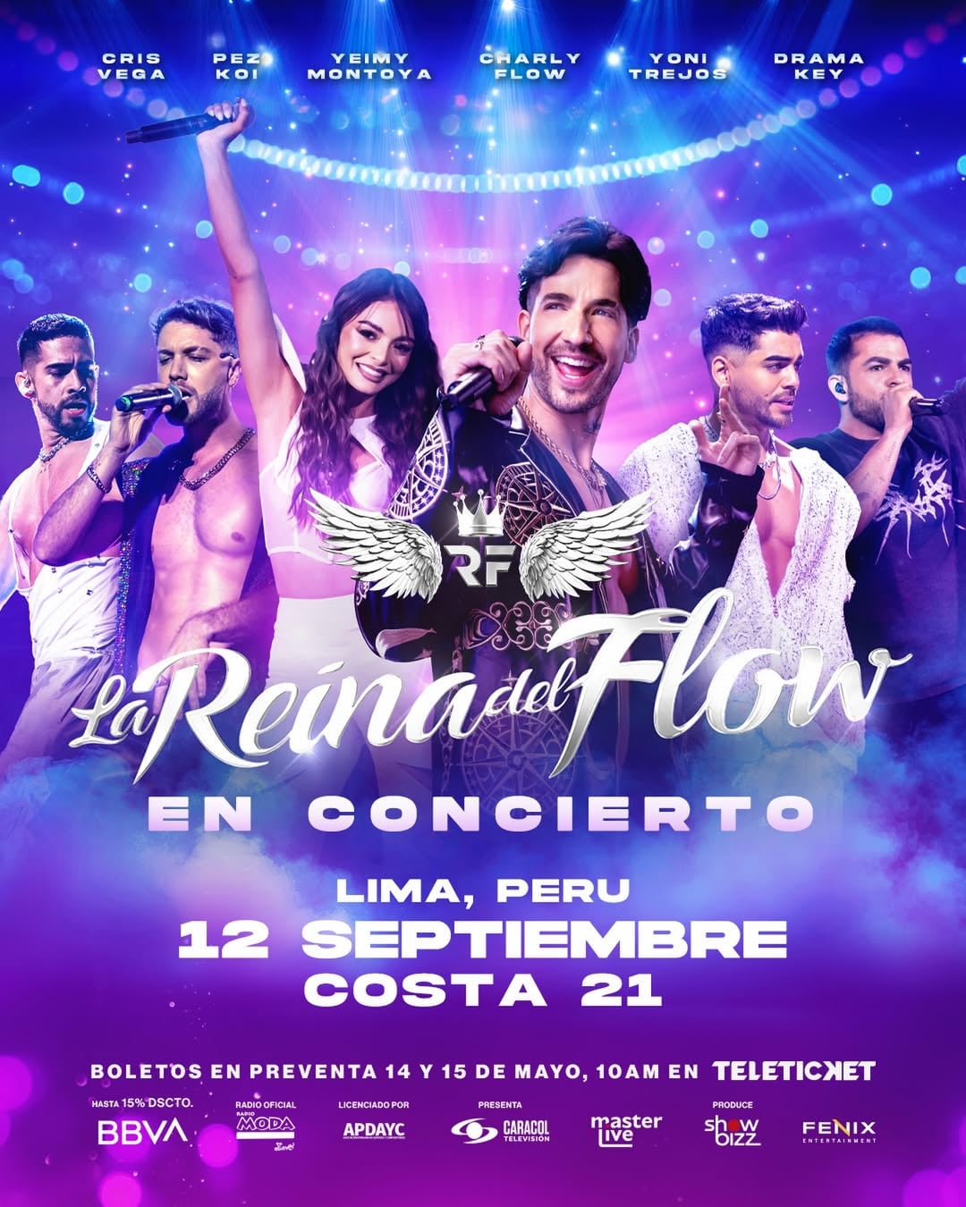 La preventa del concierto de 'La reina del Flow' inicia este 14 y 15 de mayo por Teleticket. IG